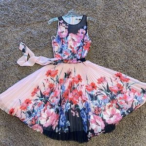 Alex Marie Sleeveless Floral Dress